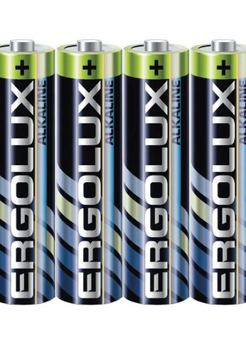 Батарейка Ergolux Alkaline LR03 SR4 AAA 1150mAh (4шт) спайка