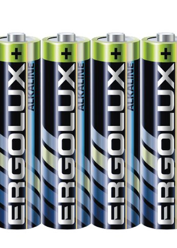 Батарейка Ergolux Alkaline LR03 SR4 AAA 1150mAh (4шт) спайка