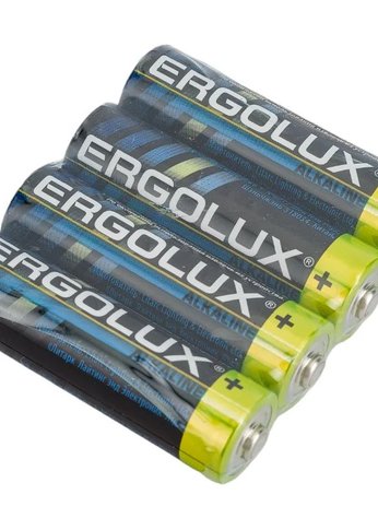 Батарейка Ergolux Alkaline LR6 SR4 AA 2800mAh (4шт) спайка