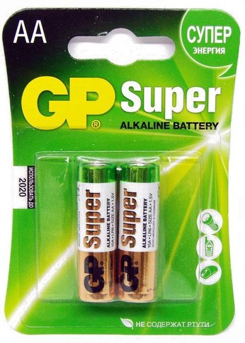 Батарейка GP Super Alkaline 15A LR6 AA (2шт)