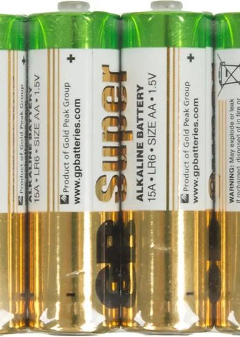Батарейка GP Super Alkaline 15ARS LR6 AA (4шт) спайка