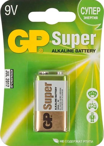 Батарейка GP Super Alkaline 1604A 6LR61 9V (1шт)