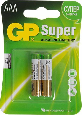 Батарейка GP Super Alkaline 24A LR03 AAA (2шт)