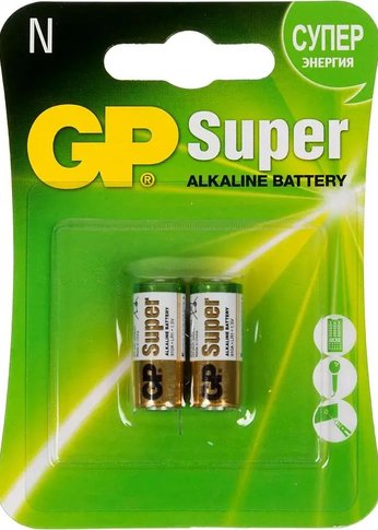 Батарейка GP Super Alkaline 910A LR1 N (2шт)