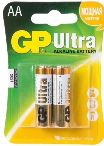 Батарейка GP Ultra Alkaline 15AU LR6 AA (2шт)