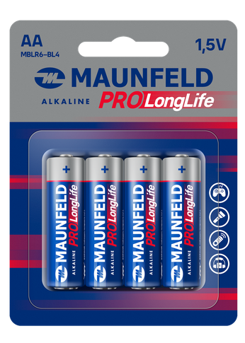 Батарейка Maunfeld PRO Long Life Alkaline AA (LR6) MBLR6-BL4, блистер 4 шт.