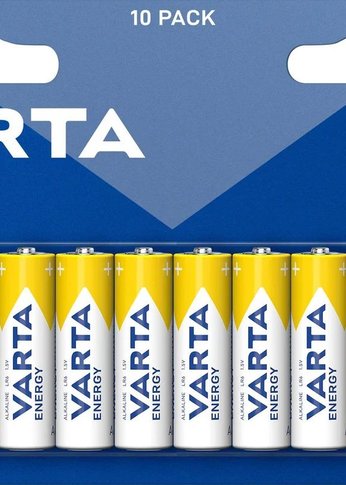 Батарейка Varta Energy LR6 BL10 Alkaline AA (10шт) блистер
