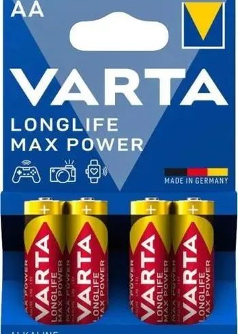 Батарейка Varta LongLife Max Power LR6 Alkaline AA (4шт) блистер