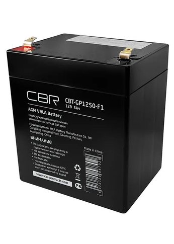 Батарея для ИБП CBR CBT-GP1250-F1 12В 5Ач