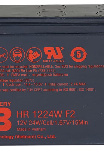 Батарея для ИБП CSB HR 1224W F2 F1 12В 6Ач