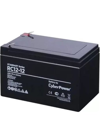 Батарея для ИБП CyberPower RC 12-12 12В/12Ач, клемма F2 (151х98х93мм (98мм); 3,8кг; Срок службы 6лет)