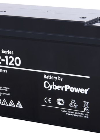 Батарея для ИБП CyberPower RC 12-120 12В/120Ач, клемма Болт М8 (410х176х224мм (226мм); 36кг; Срок службы 10лет)