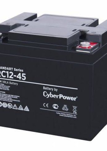 Батарея для ИБП CyberPower RC 12-45 12В/50Ач, клемма Болт М6 (197х165х170мм (170мм); 14,6кг; Срок службы 5лет)