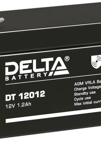 Батарея для ИБП Delta (Battbee BT) BT 12012 12В/1,2Ач, клемма F1 (97х44х52мм (57мм); кг; Срок службы 3лет; Гарант