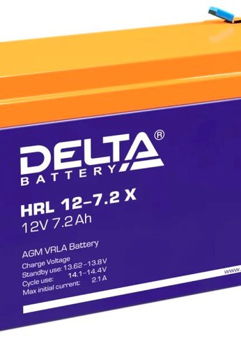 Батарея для ИБП Delta HRL 12-7.2 X 12В 7.2Ач