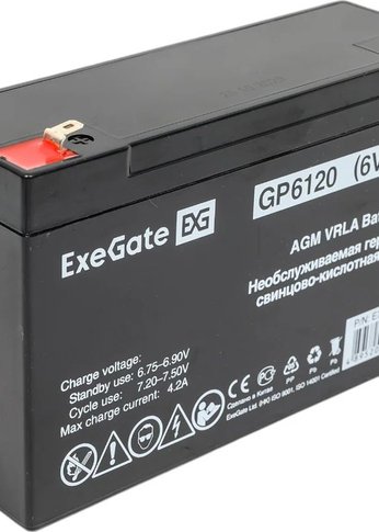 Батарея для ИБП Exegate EX282954 6В 12Ач