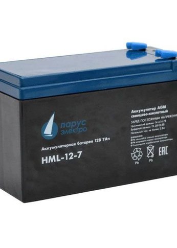 Батарея для ИБП Parus Electro HML-12-7 12V 7.2Ah