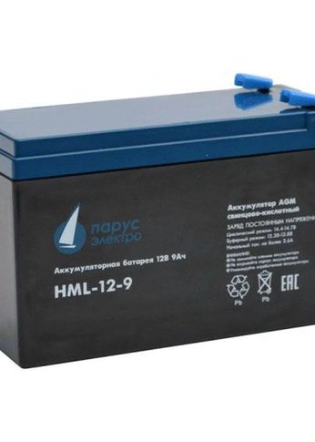 Батарея для ИБП Parus Electro HML-12-9 мощность 12В емкость 9Ач
