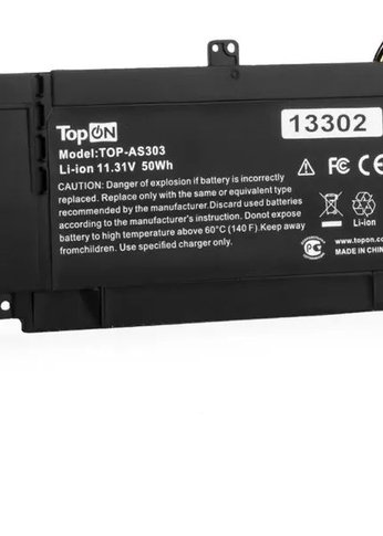 Батарея для ноутбука TopON TOP-AS303 11.31V 4400mAh литиево-ионная (103187)