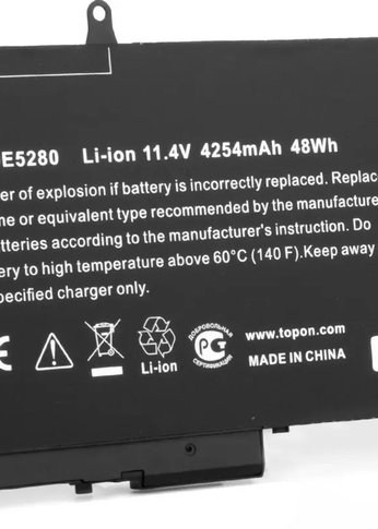 Батарея для ноутбука TopON TOP-DE5280 11.1V 4254mAh литиево-ионная Dell Latitude 5280, 5480, 5580, 5290, 5590 (103283)