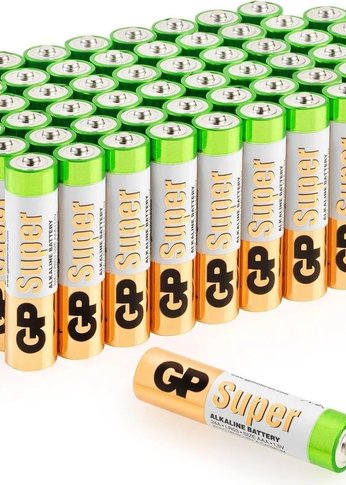 Батарея GP Super Alkaline 24A50/10SMF-2CRVS60 AAA (промо:50+10) (60шт) спайка