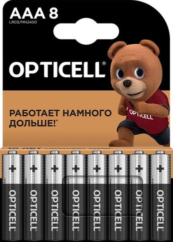 Батарея Opticell Basic LR03 AAA (8шт) блистер