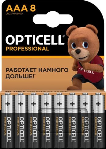 Батарея Opticell Professional AAA AAA (8шт) блистер