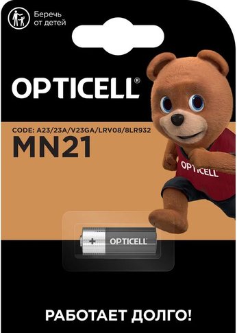 Батарея Opticell Specialty MN21 AAA (1шт) блистер