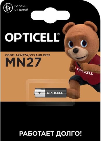 Батарея Opticell Specialty MN27 AAA (1шт) блистер