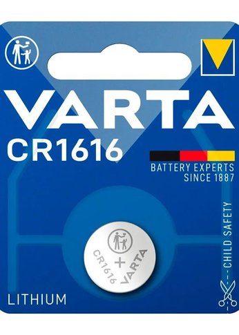 Батарея Varta Electronics Lithium CR1616 (1шт) блистер