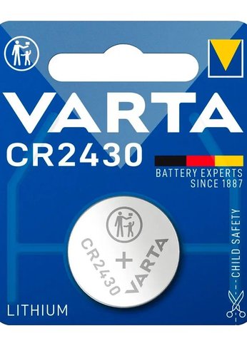 Батарея Varta Electronics Lithium CR2430 (1шт) блистер