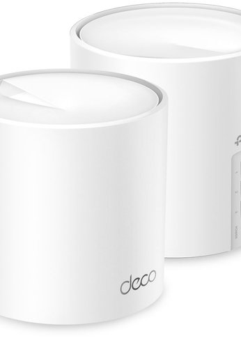 Бесшовный Mesh роутер TP-Link DECO X50(2-PACK) AX3000 10/100/1000BASE-TX белый (упак.:2шт)