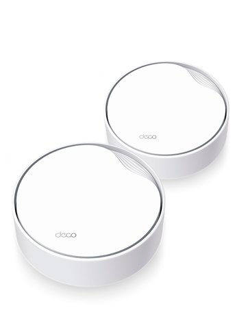 Бесшовный Mesh роутер TP-Link Deco X50-PoE (DECO X50-POE(2-PACK)) AX3000 1000/2500BASE-T белый (упак.:2шт)