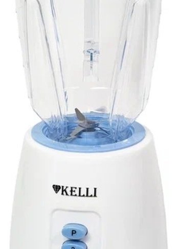 Блендер стационарный Kelli KL-5130 1000Вт белый/голубой