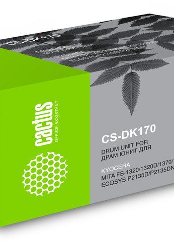 Блок фотобарабана Cactus CS-DK170 DK-170 черный ч/б:100000стр. для Kyocera Ecosys M2035/ M2035dn/M2535 Kyocera