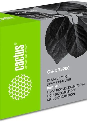 Блок фотобарабана Cactus CS-DR3200 черный ч/б:25000стр. для DCP 8070/8070D/8085 Brother