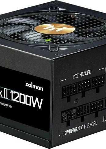 Блок питания 1200W Zalman ATX ZM1200-TMXII 80+ gold 24pin APFC 120mm fan 12xSATA Cab Manag RTL