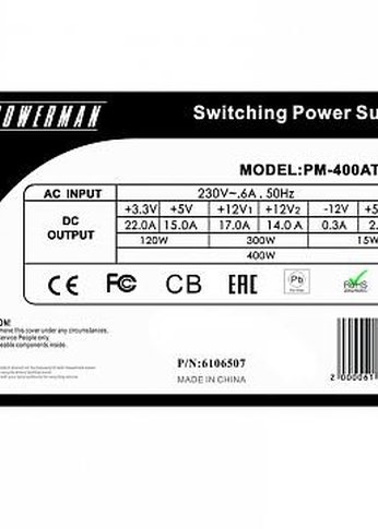 Блок питания 400W ATX Inwin PFC нет PM-400ATX
