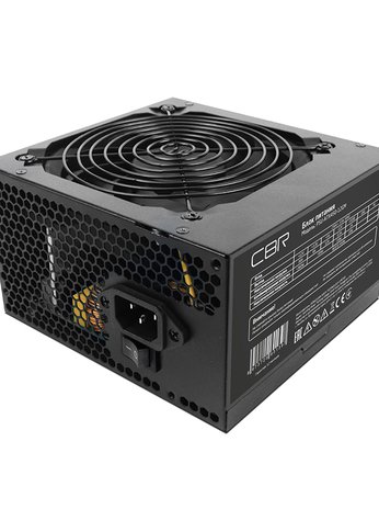 Блок питания 450W ATX CBR 80+ Bronze, APFC, 0.6mm, 20+4pin, 1*8-pin(4+4P), 1*6+2pin, 4*SATA, 2*IDE, 12см fan, 1.5м кабель питания, черный [PSU-ATX450