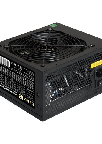 Блок питания 450W ATX Exegate ATX-450NPX OEM, black, 12cm fan, 24+4pin, 6pin PCI-E, 3*SATA (EX224733RUS)