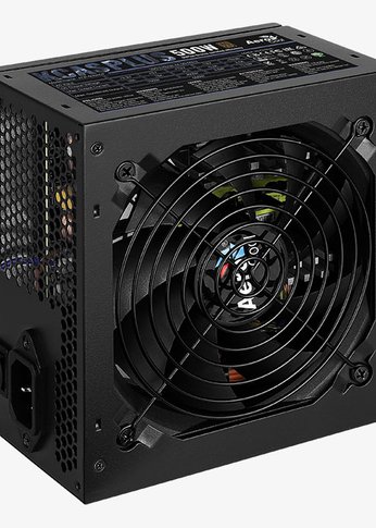 Блок питания 500W ATX Aerocool KCAS PLUS 500 80+ bronze (24+4+4pin) APFC 120mm fan 7xSATA RTL