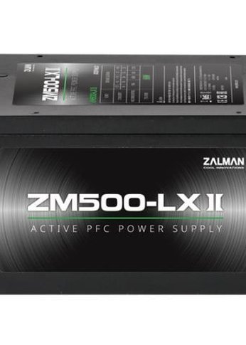 Блок питания 500W ATX Zalman ZM500-LXII (24+4+4pin) APFC 120mm fan 6xSATA RTL