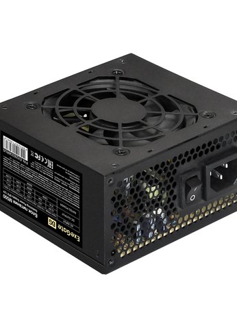 Блок питания 500W SFX Exegate EX292236RUS 500W  M500 (SFX, APFC, КПД 87% (80 PLUS Silver), 8cm fan, 24pin, 4+4pin, 3xSATA, 2xIDE, FDD, black)