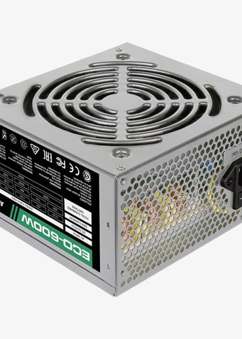 Блок питания 600W ATX Aerocool ECO-600W (ATX 12V v2.3, Haswell, fan 12cm) (4710700957905) Ret