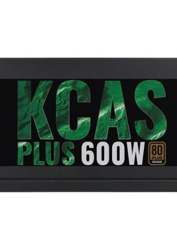 Блок питания 600W ATX Aerocool KCAS PLUS 600 80+ bronze (24+4+4pin) APFC 120mm fan 7xSATA RTL