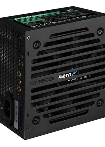 Блок питания 600W ATX Aerocool VX PLUS 600W (24+4+4pin) 120mm fan 3xSATA RTL