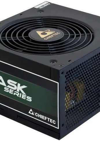 Блок питания 600W ATX Chieftec Task TPS-600S (ATX 2.3, 80 PLUS BRONZE, Active PFC, 120mm fan) Retail