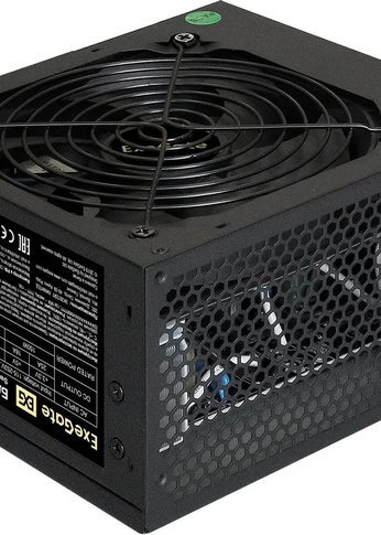 Блок питания 600W ATX Exegate ATX-600NPX OEM, black, 12cm fan, 24+4pin, 6pin PCI-E, 3*SATA (EX221643RUS)