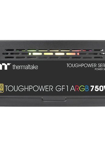 Блок питания 750W ATX Thermaltake Toughpower GF1 ARGB 80+ gold (24+4+4pin) APFC 140mm fan color LED 9xSATA Cab Manag RTL