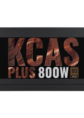 Блок питания 800W ATX Aerocool KCAS PLUS 800 80+ bronze (24+4+4pin) APFC 120mm fan 7xSATA RTL